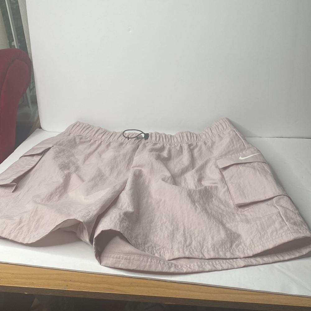 Nike Women's Cargo Drawstring Shorts - Light Mauve - Picture 5 of 12